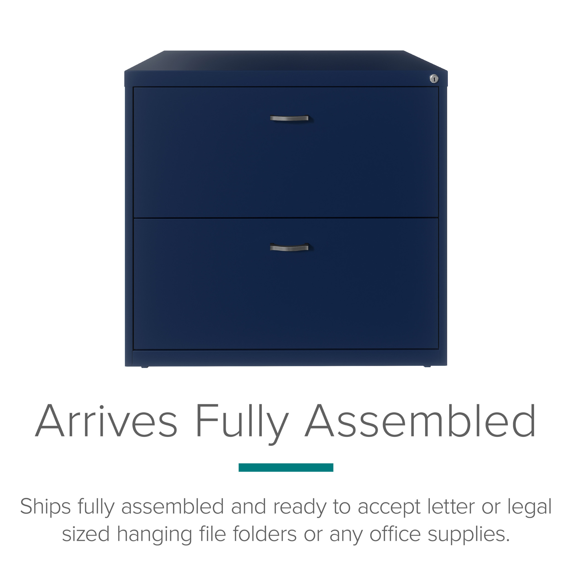 Hirsh Industries, 2 Drawer Lateral File Cabinet, Width 30 in, Depth 17.63 in, Height 27.75 in, Model# 24080